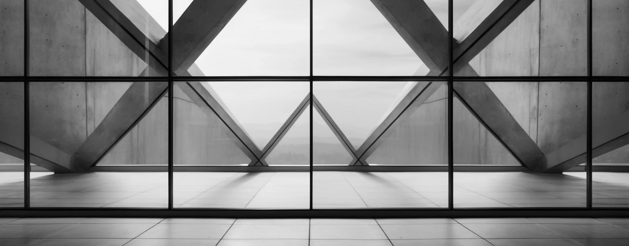 Black and white building glass imagery